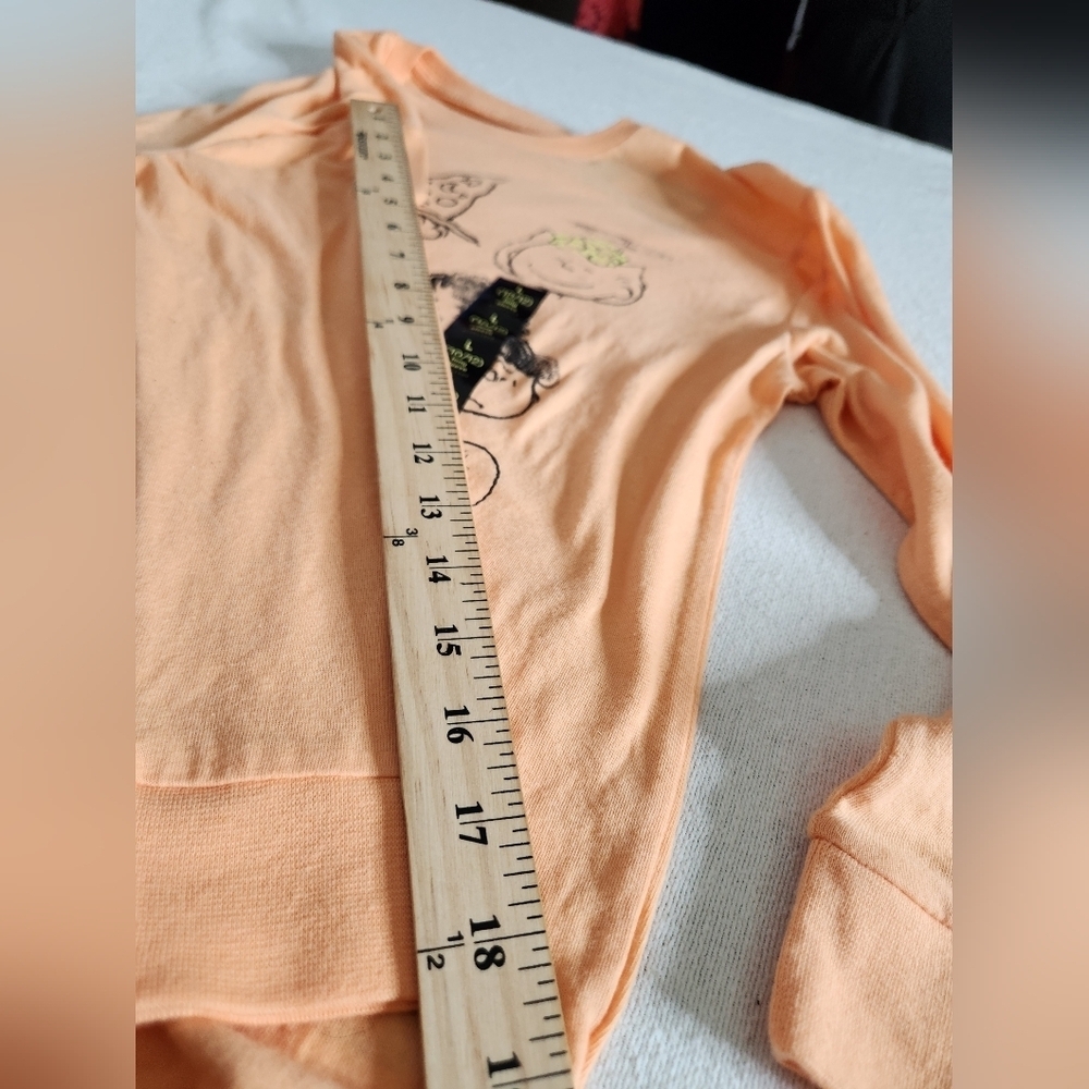 Art Class Orange Peanuts T-Shirt - L(10-12) - Picture 8 of 15